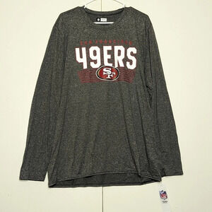 San Francisco 49ers NFL Team Apparel Grey Long Sleeve Shirt XL